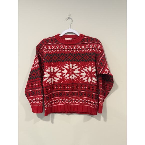 Sprocke Holiday Ugly Sweater Kids Size XL Cool Reindeer Fair Isle Christmas 2316 - Picture 1 of 8
